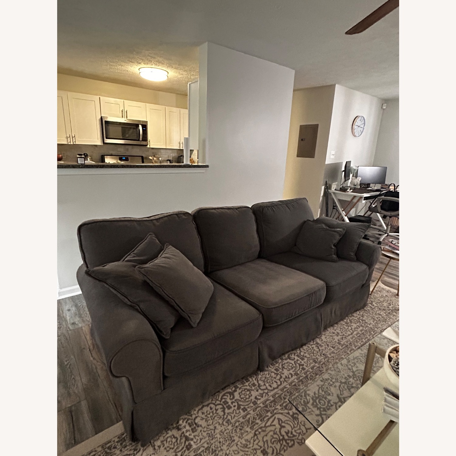 Bob's Discount Furniture Dark Gray 3+ Seater Sofa - image-3