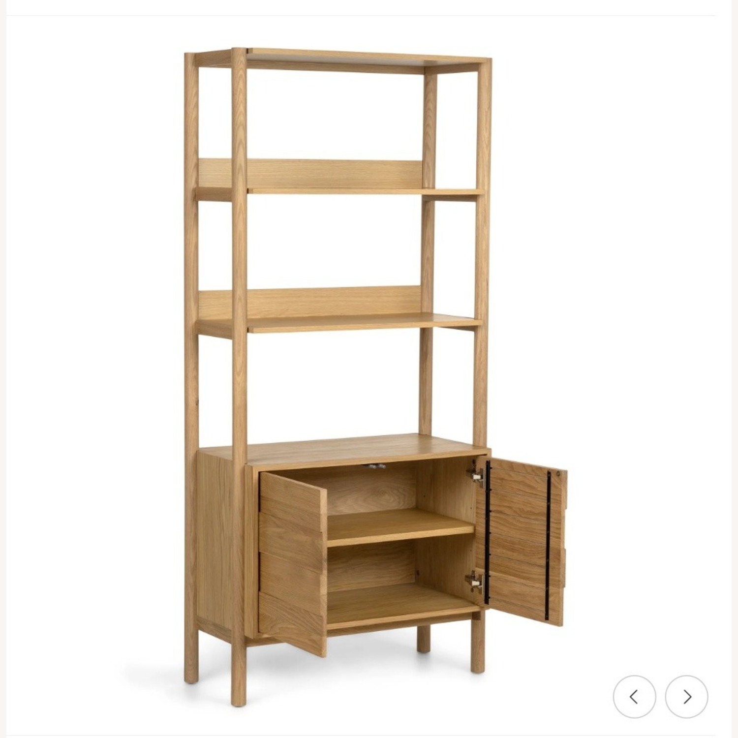 Article Merto 33" Shelving Unit with Storage - Natural Oak - image-2