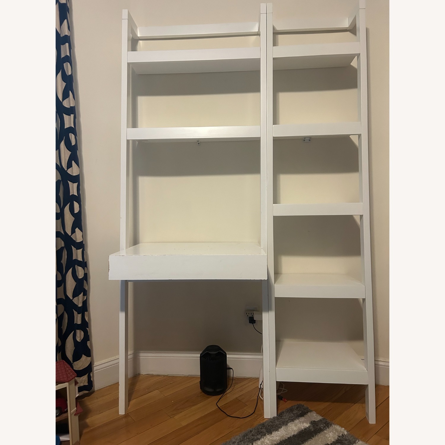 Crate & Barrel Sawyer White Desk + Bookcase - image-8
