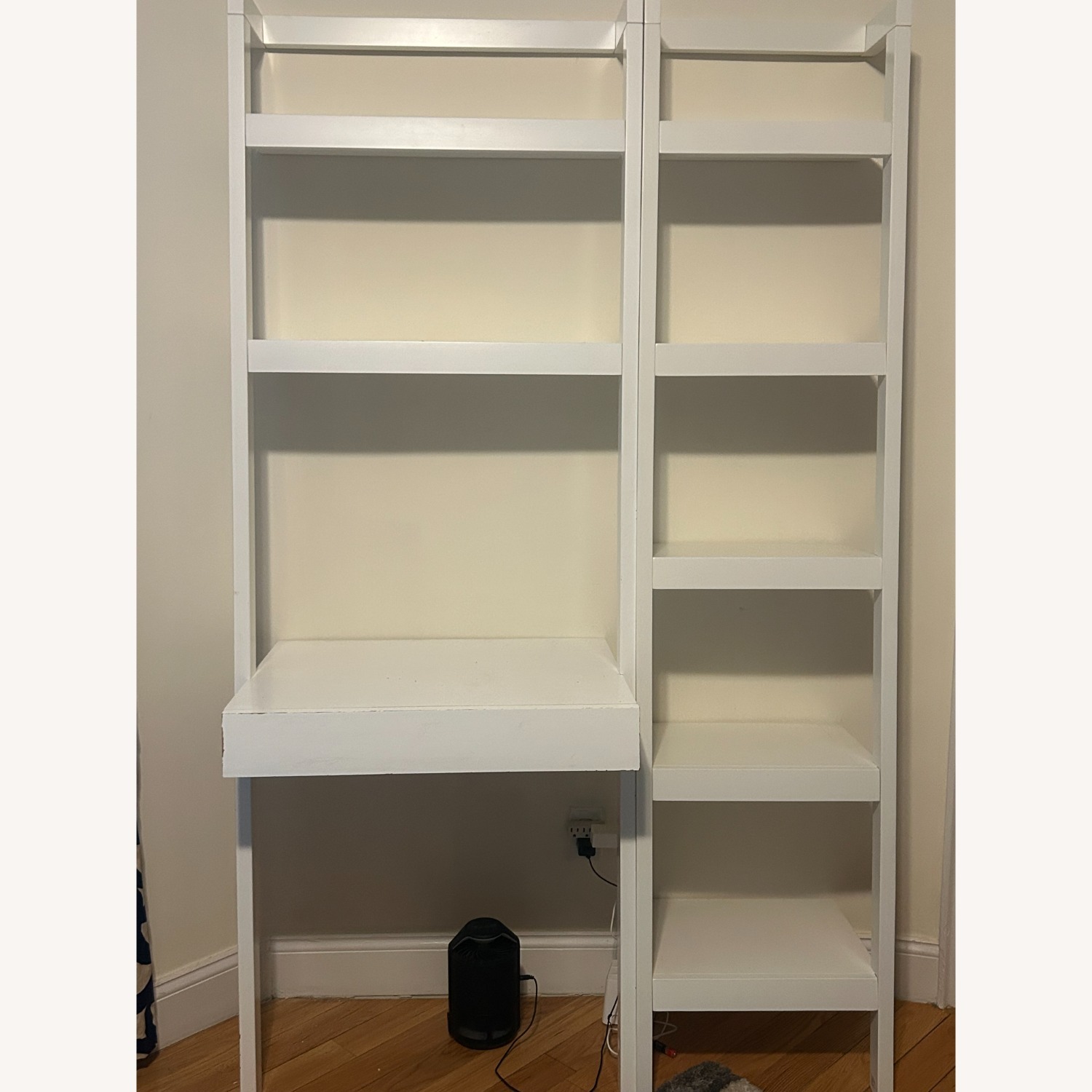 Crate & Barrel Sawyer White Desk + Bookcase - image-6