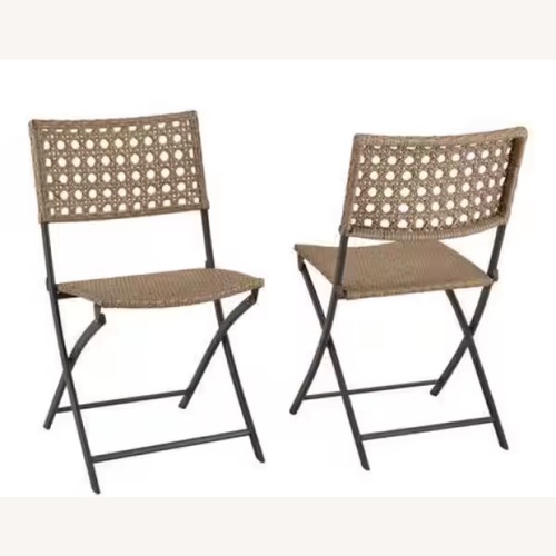 Used Home Depot Light Brown Wicker Patio Furniture for sale on AptDeco