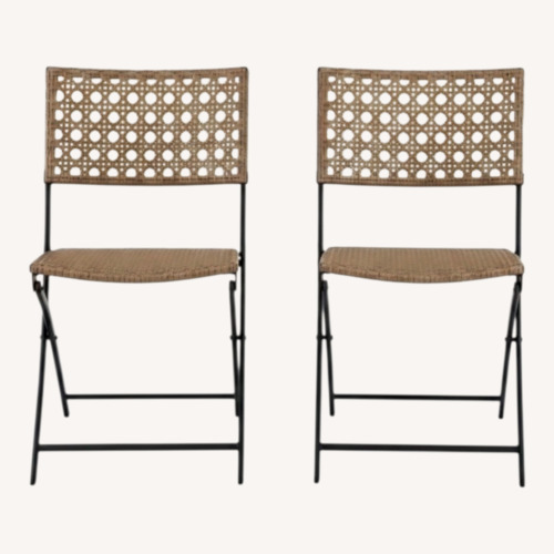 Used Home Depot Light Brown Wicker Patio Furniture for sale on AptDeco