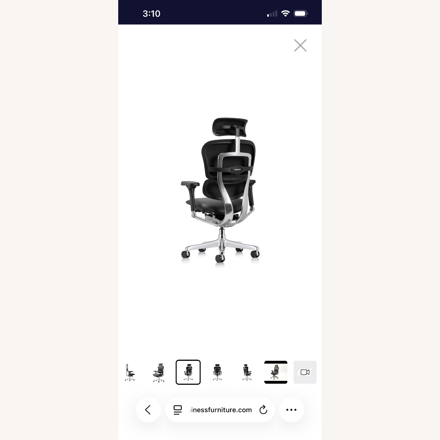 Ergohuman Black Leather Office Chair - image-6