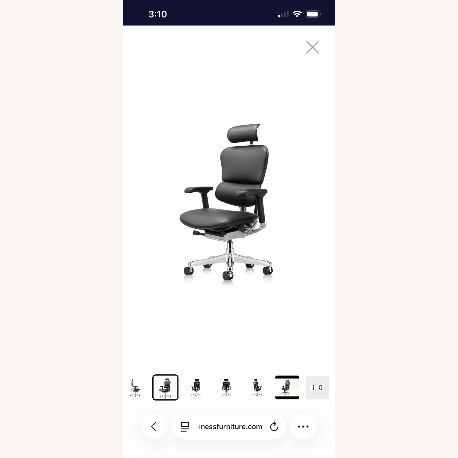 Ergohuman Black Leather Office Chair - image-5