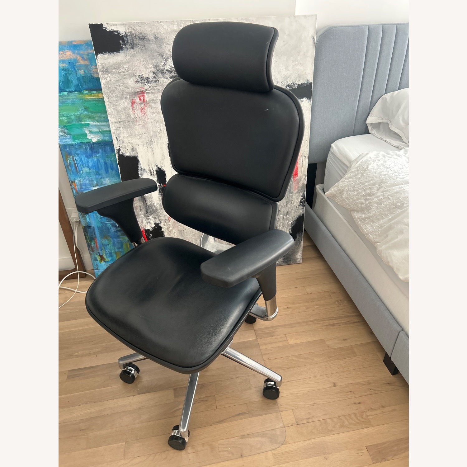 Ergohuman Black Leather Office Chair - image-7