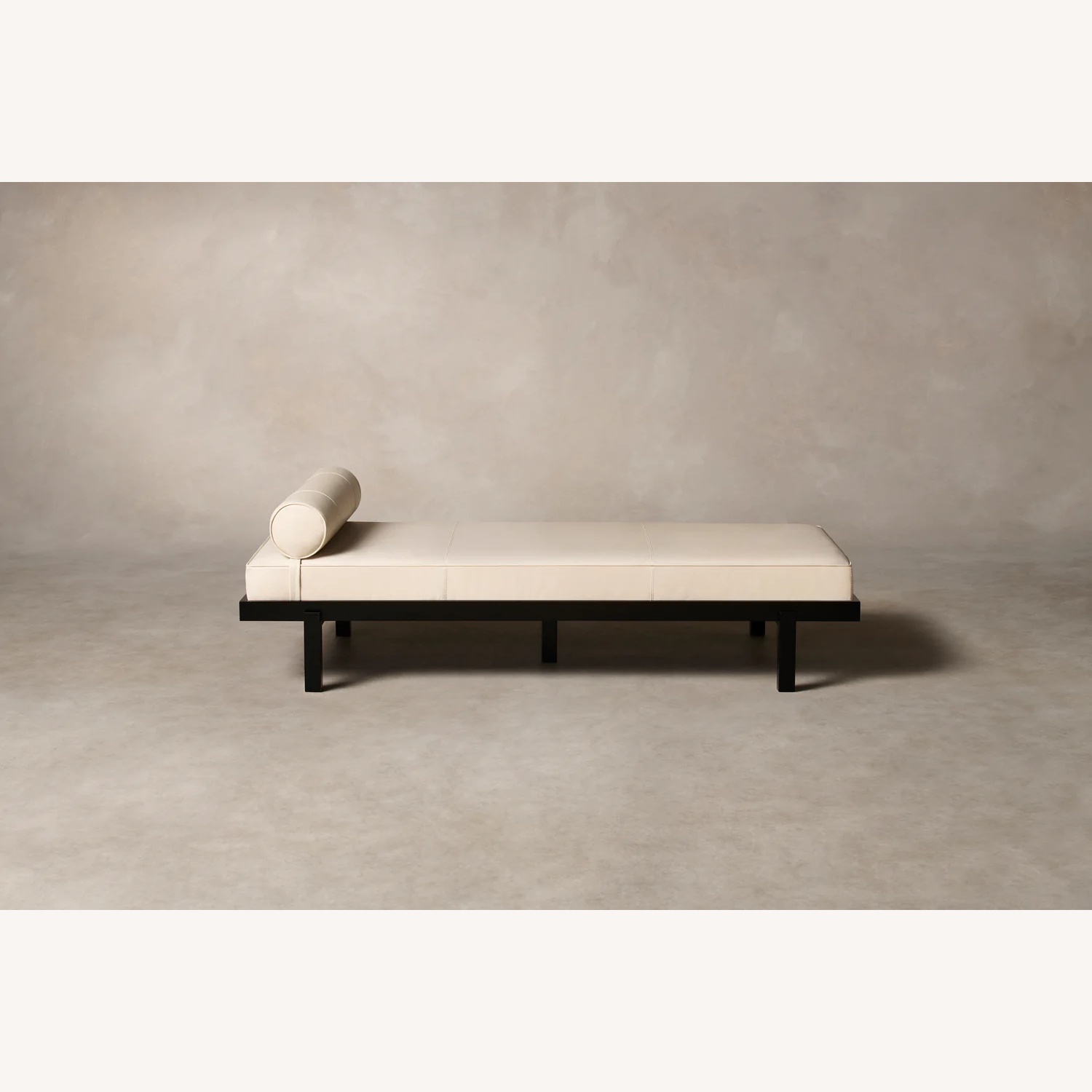 Maiden Home White and Leather Daybed - image-4