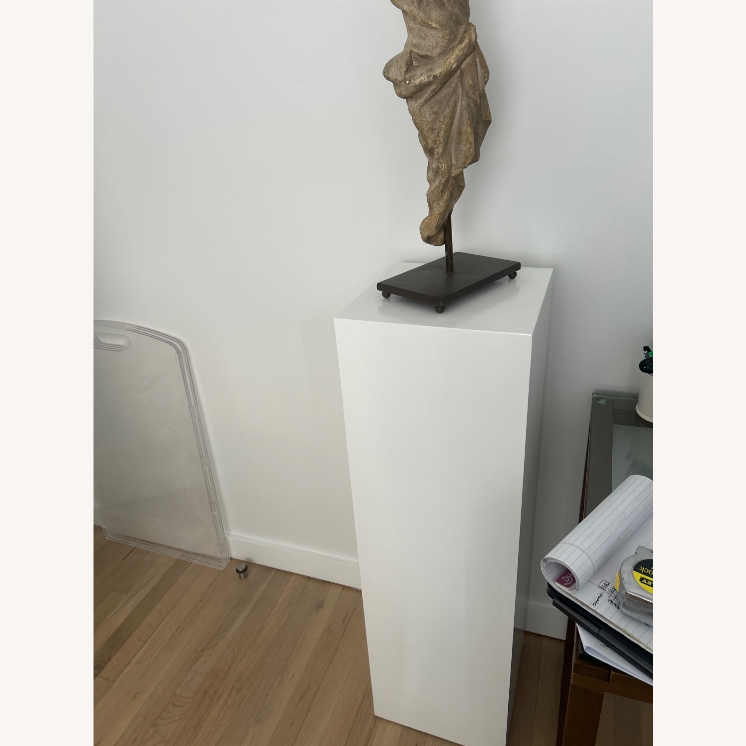 White Pedestal for Sculpture - image-3