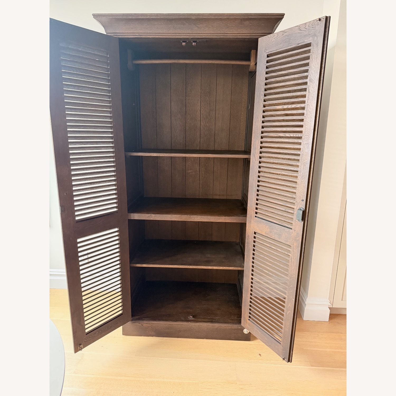 Restoration Hardware Shutter Double Door Armoire - image-2