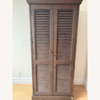 Restoration Hardware Shutter Double Door Armoir