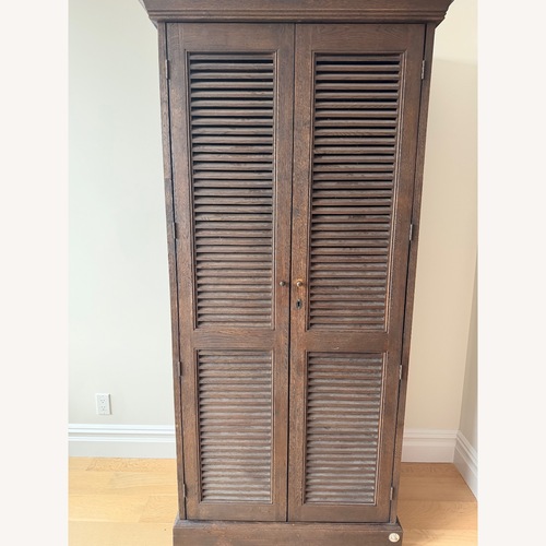 Used Restoration Hardware Shutter Double Door Armoire for sale on AptDeco