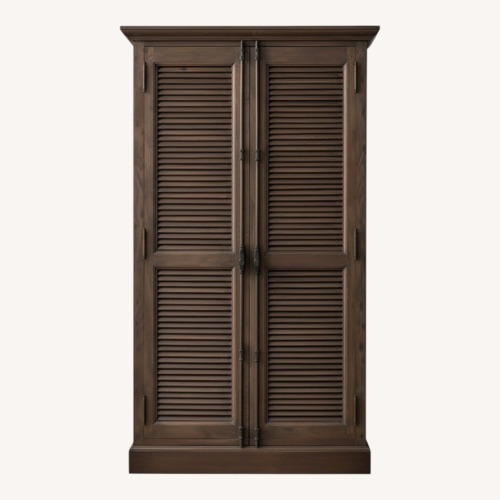 Used Restoration Hardware Shutter Double Door Armoire for sale on AptDeco