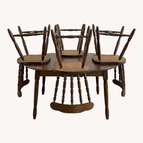 Used A&E Wood Designs Dark Brown Dining Sets for sale on AptDeco