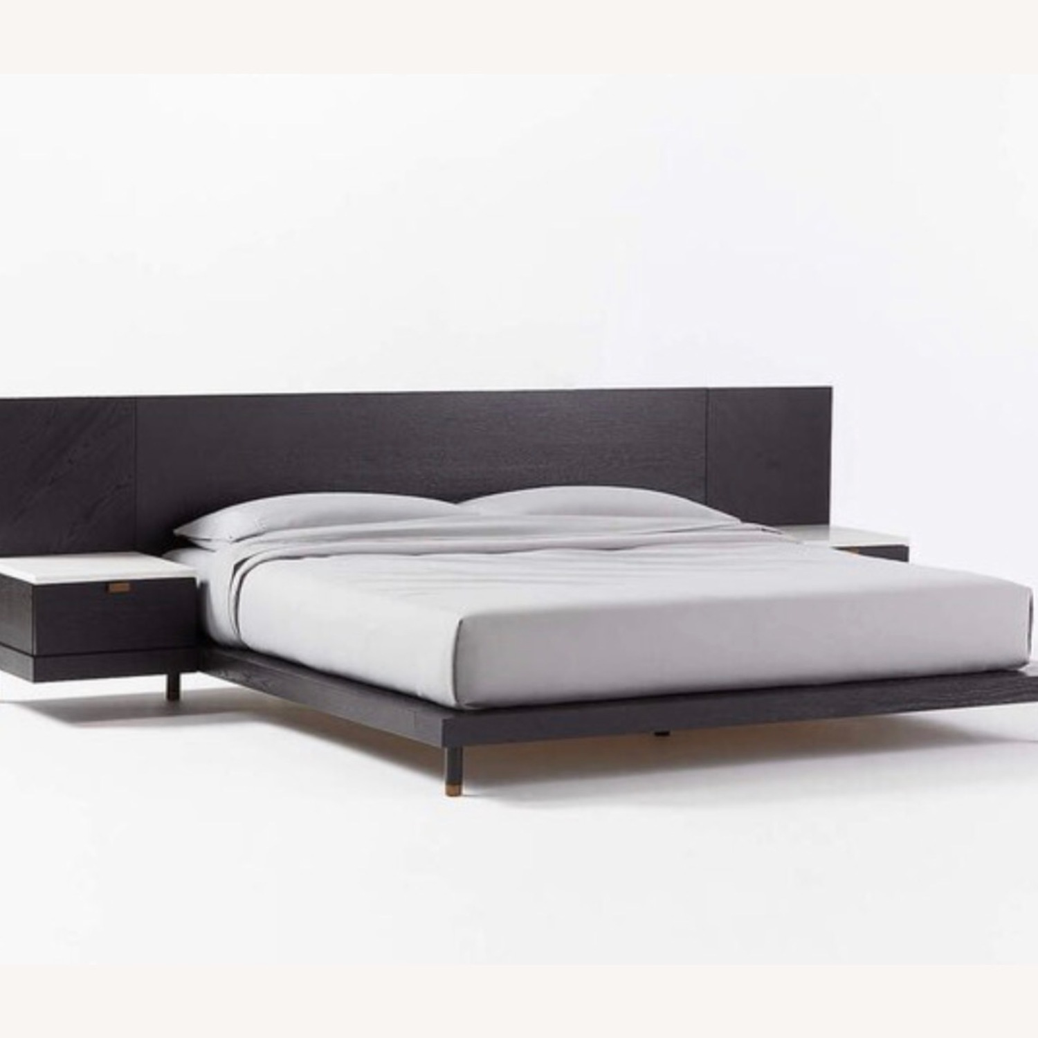 CB2 Black Wood King Bed - image-5