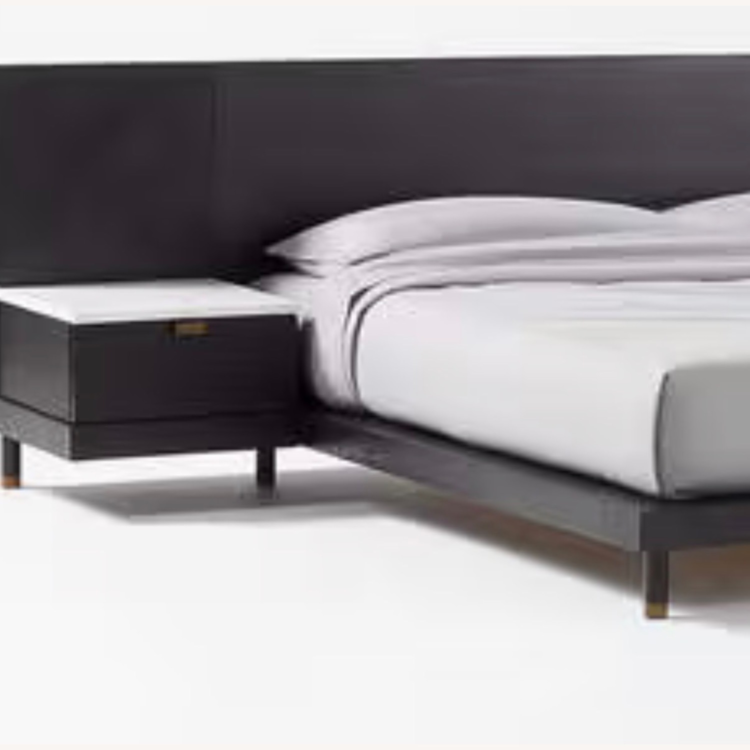 CB2 Black Wood King Bed - image-3