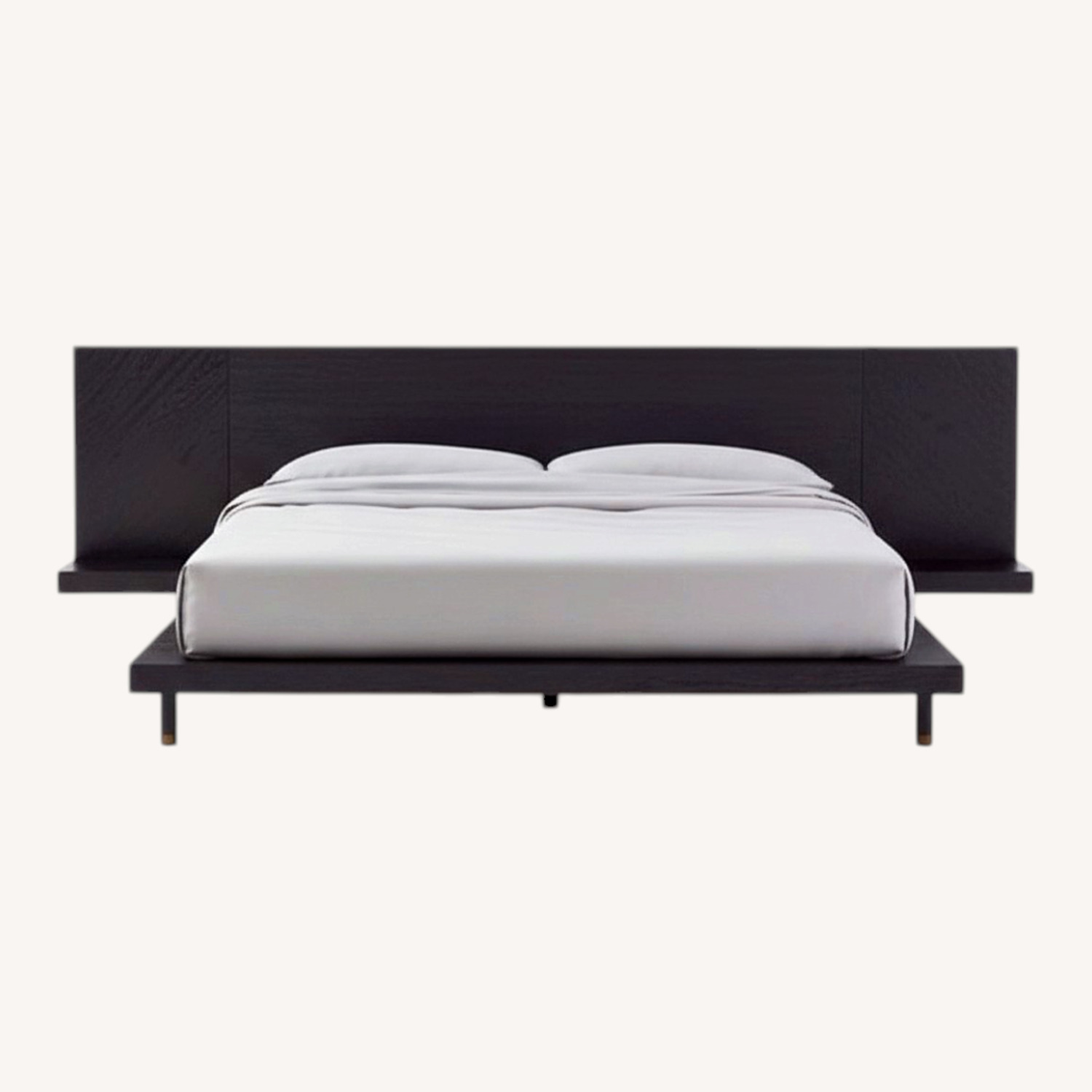 CB2 Black Wood King Bed - image-0