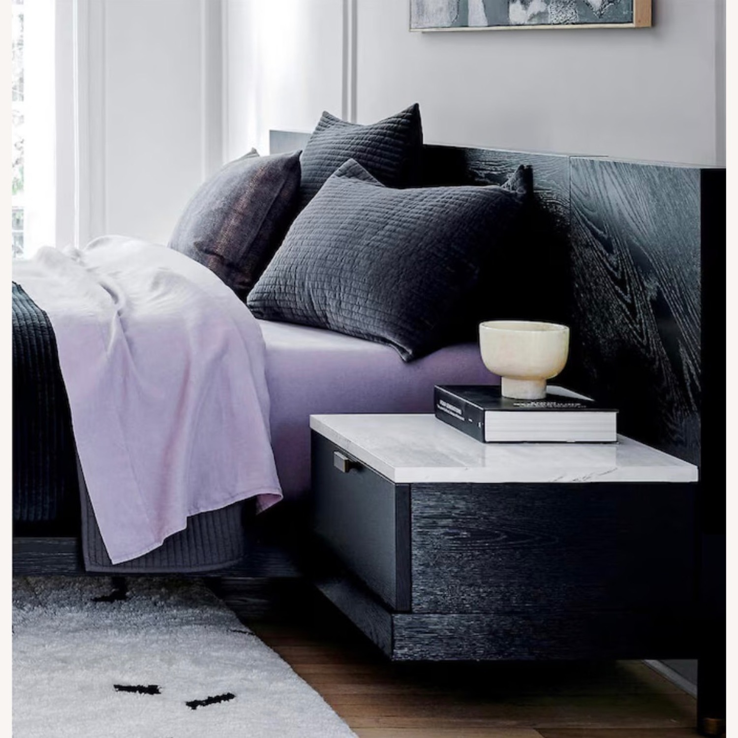 CB2 Black Wood King Bed - image-4