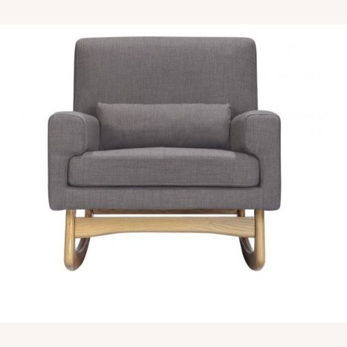 Used Babyletto Dark Gray Fabric Nursing Chair for sale on AptDeco