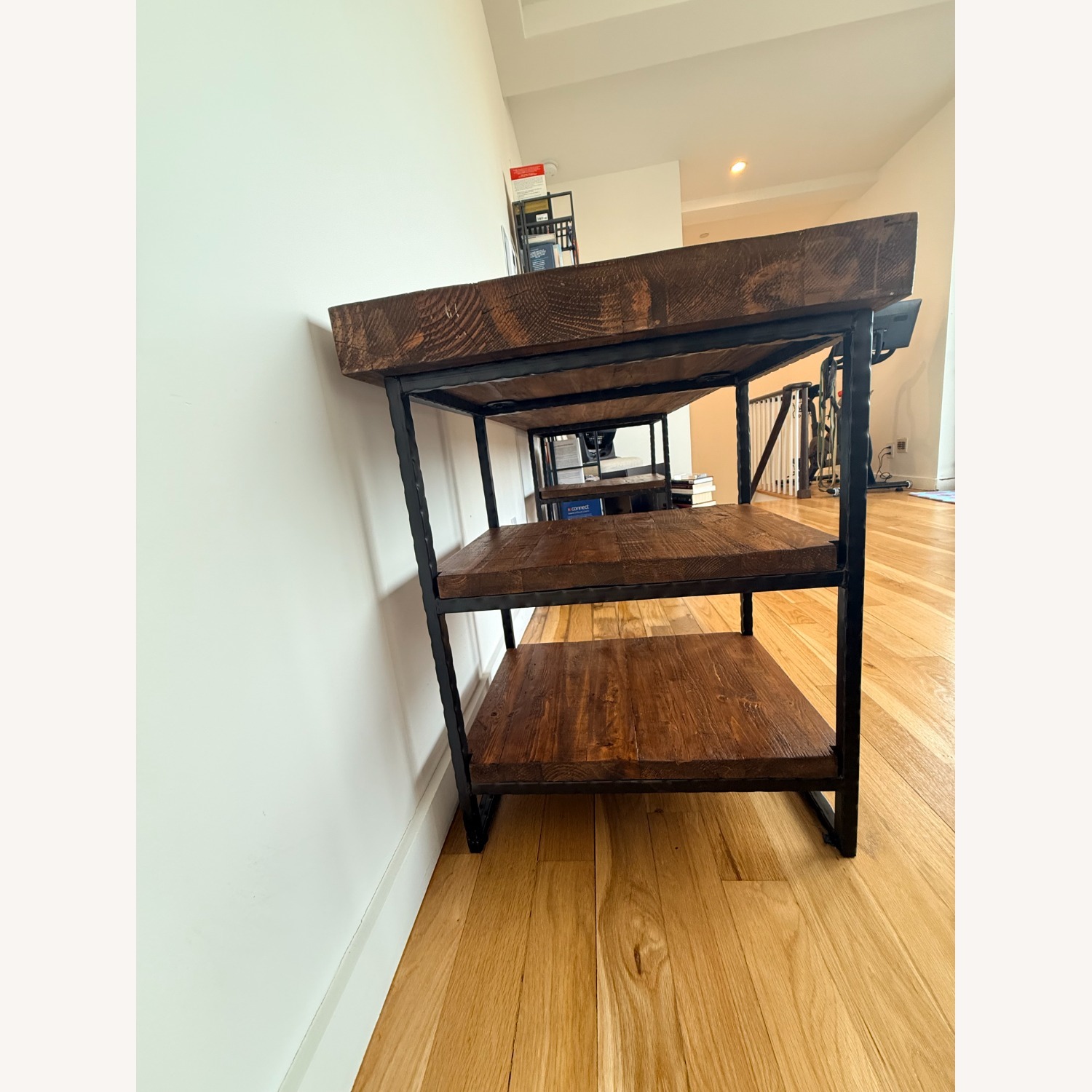 West Elm Hewn Dark Brown Wood Desk - image-4