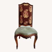 High Back Fabric and Leather Dining Chairs