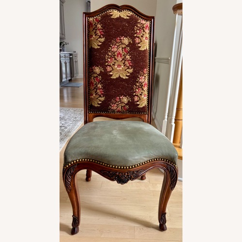 Used High Back Fabric and Leather Dining Chairs for sale on AptDeco