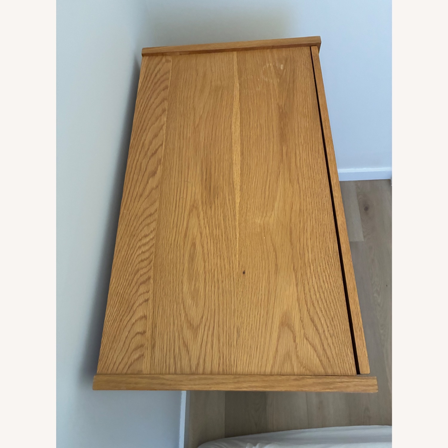 CB2 Vertical Five Drawer Natural Wood Dresser - image-3