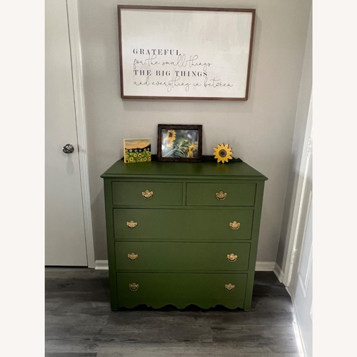 Used Simmons Furniture Green Wood Dresser for sale on AptDeco