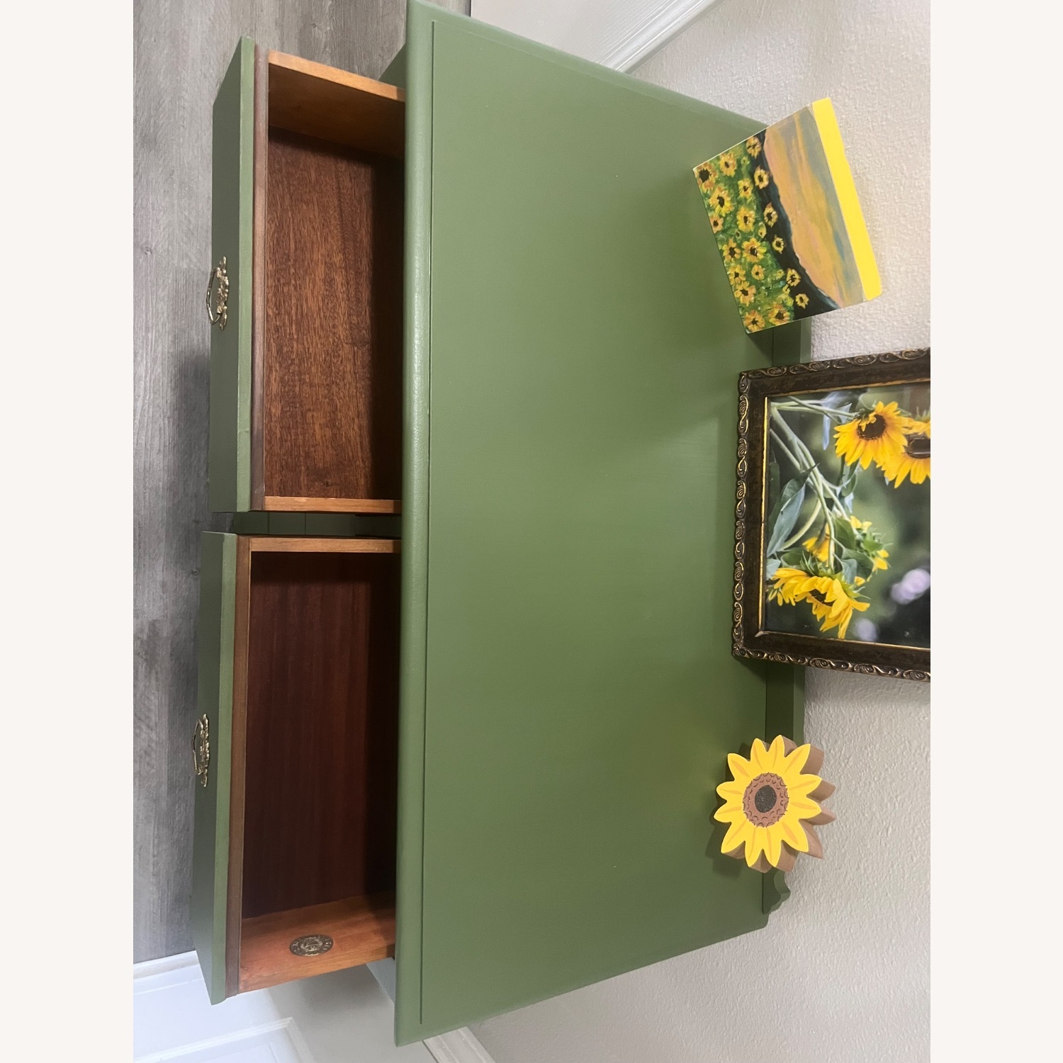 Simmons Furniture Green Wood Dresser - image-3