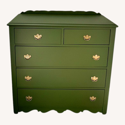 Used Simmons Furniture Green Wood Dresser for sale on AptDeco