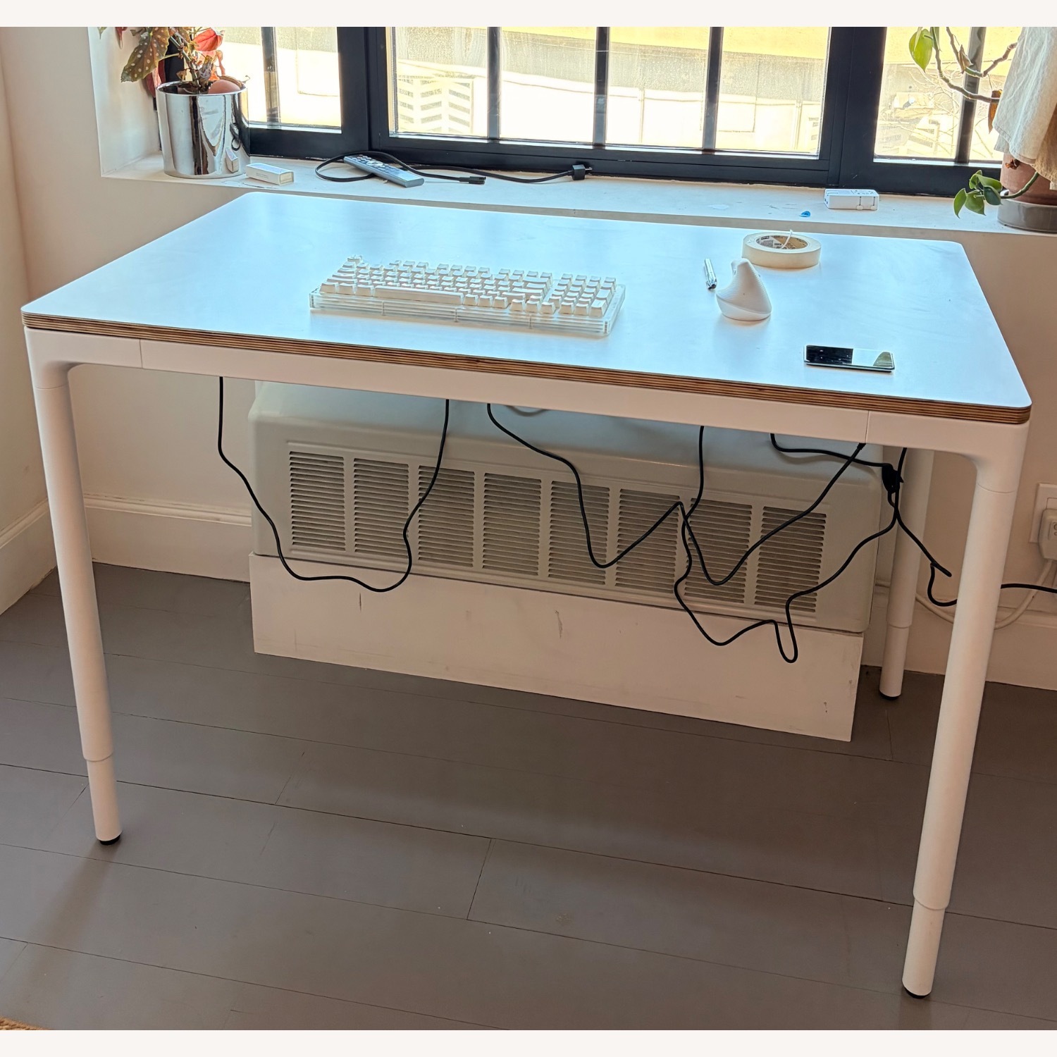 Branch White Wood Desk - image-4