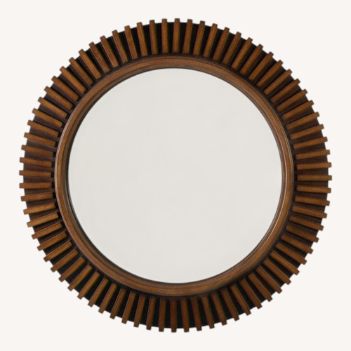 Used Tommy Bahama Dark Brown Wood Wall Mirror for sale on AptDeco
