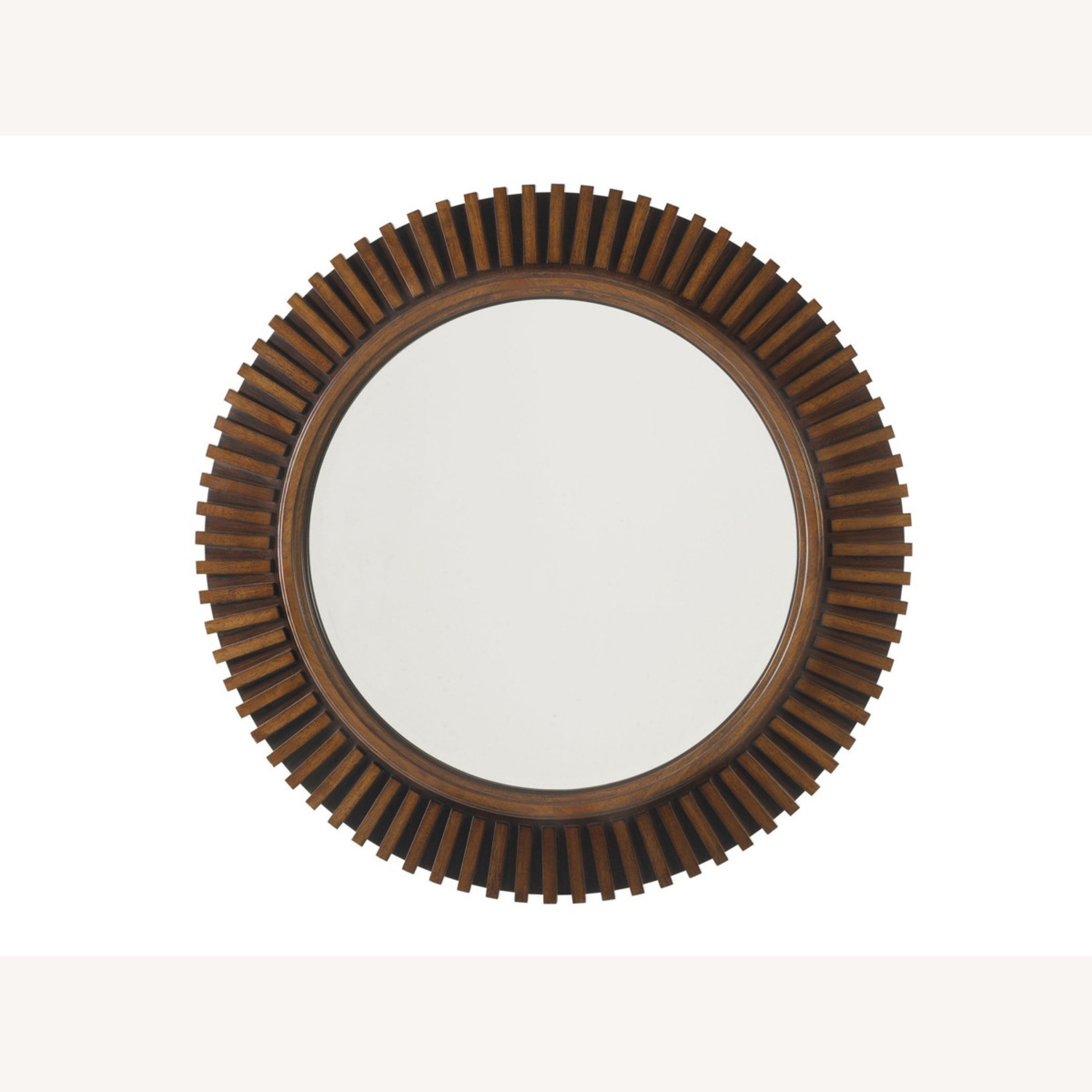 Tommy Bahama Dark Brown Wood Wall Mirror - image-4