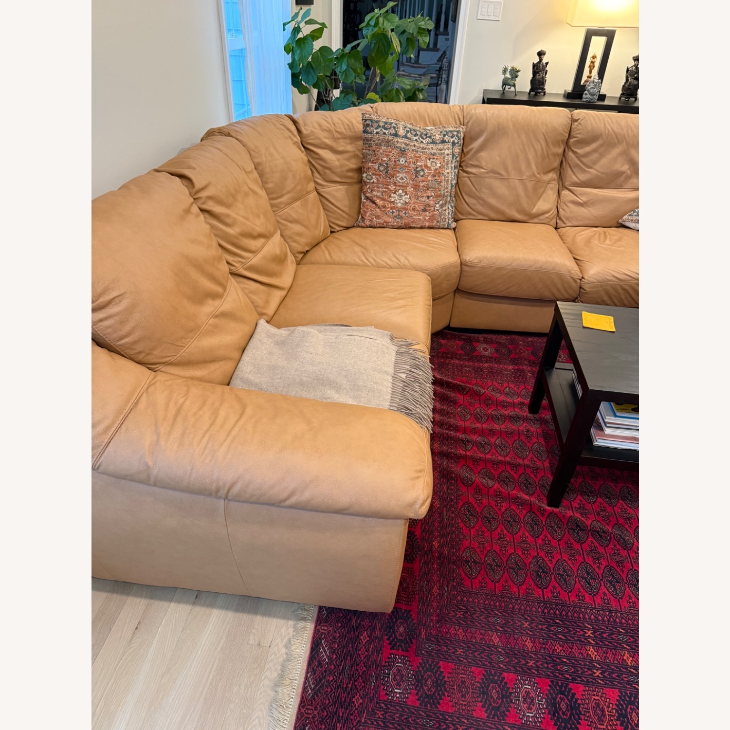 Bloomingdale's Leather 3+ Piece Sectional - image-4