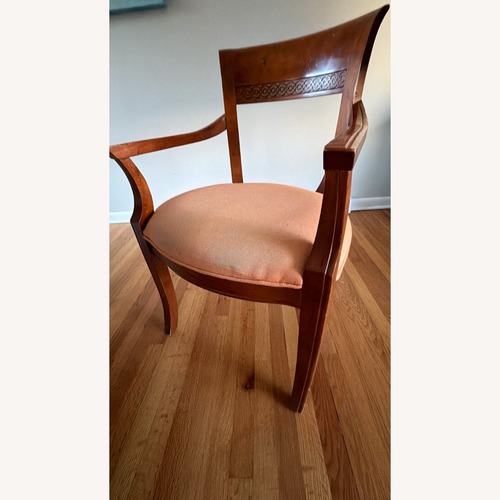 Used Vintage Antique Light Brown Wood Dining Chairs for sale on AptDeco
