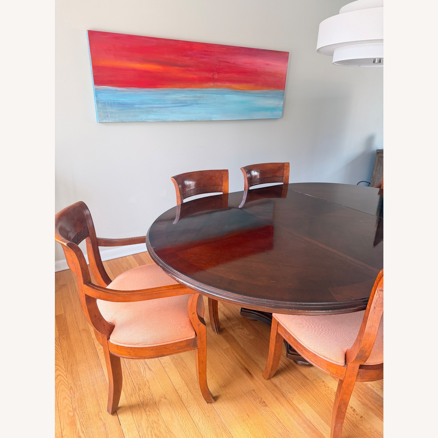 Bernhardt Dark Brown Wood Dining Table - image-2