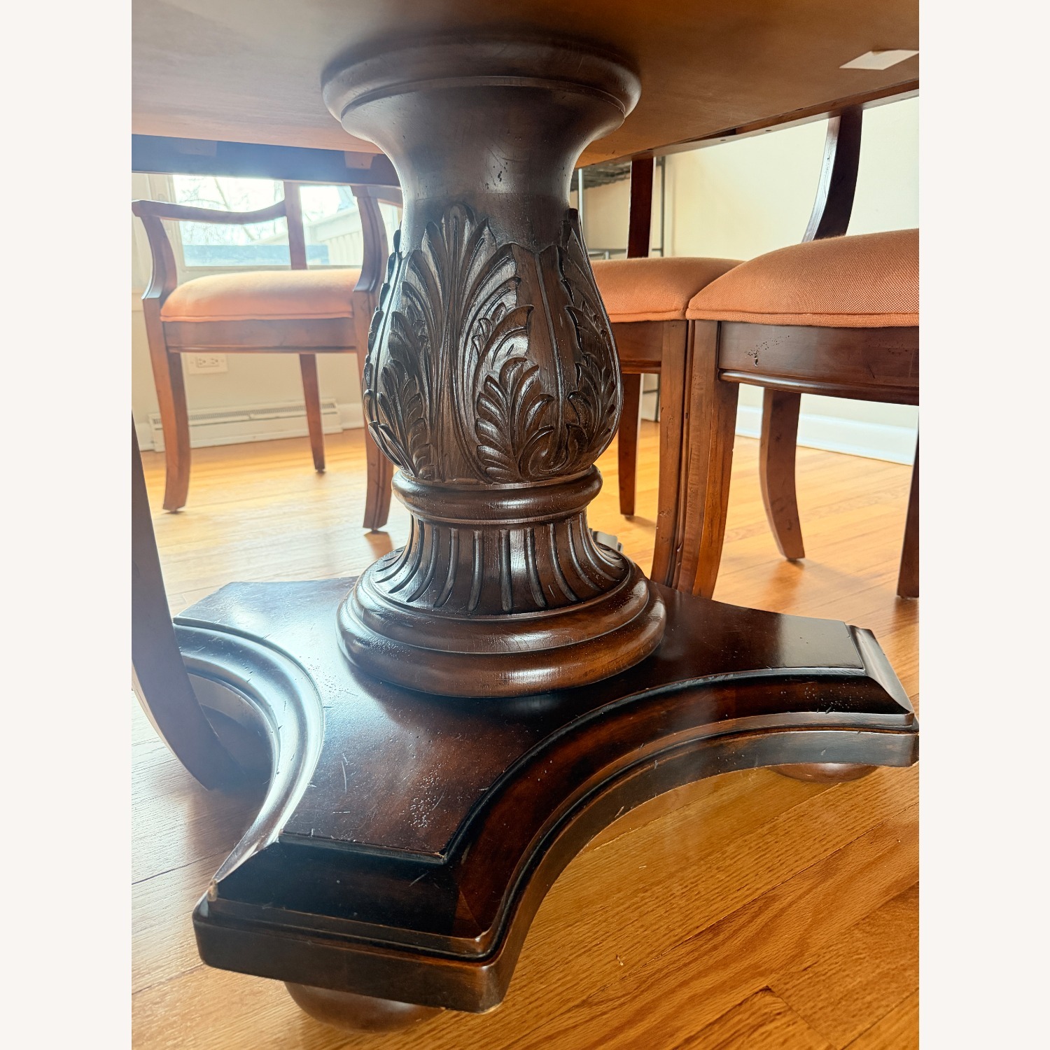 Bernhardt Dark Brown Wood Dining Table - image-3