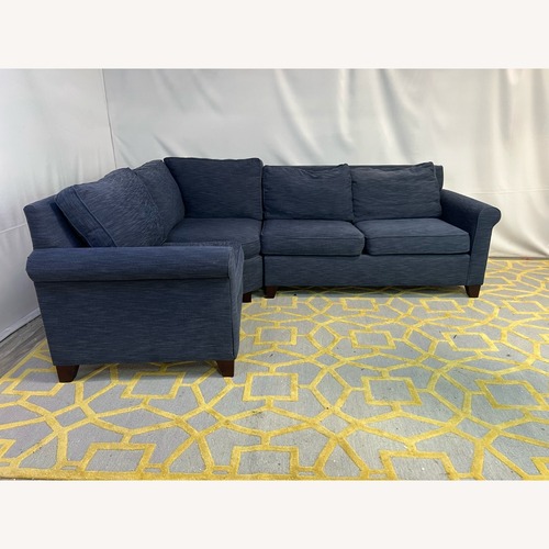 Used Pottery Barn Cameron Roll Arm Wedge Sectional for sale on AptDeco