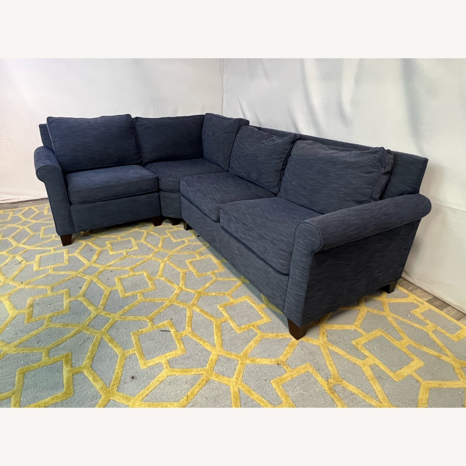 Pottery Barn Cameron Roll Arm Wedge Sectional - image-3