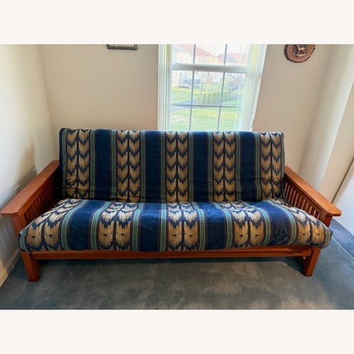 Used Sleepy's Solid Wood Futon Sofa Bed for sale on AptDeco