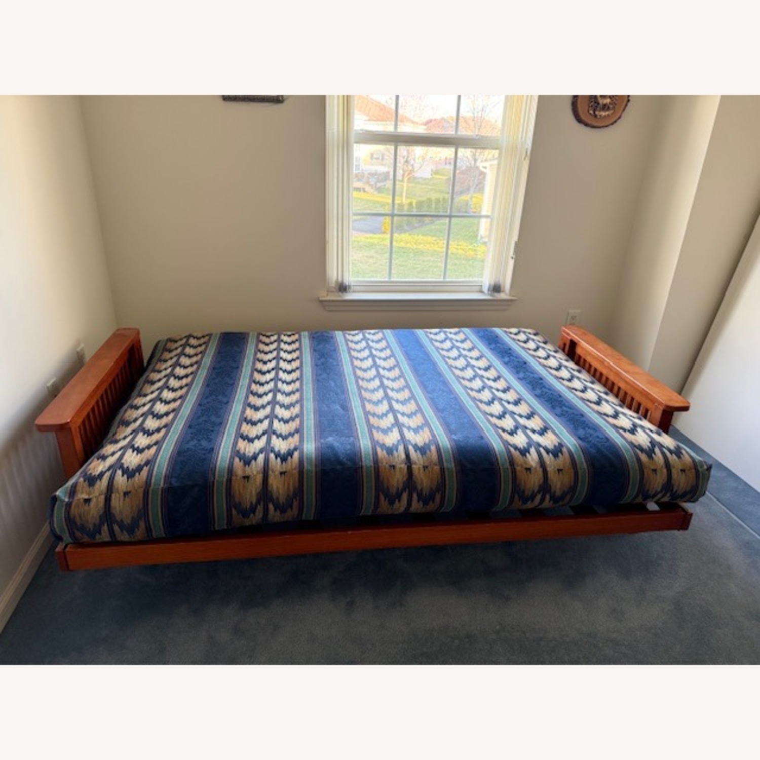 Sleepy's Solid Wood Futon Sofa Bed - image-7