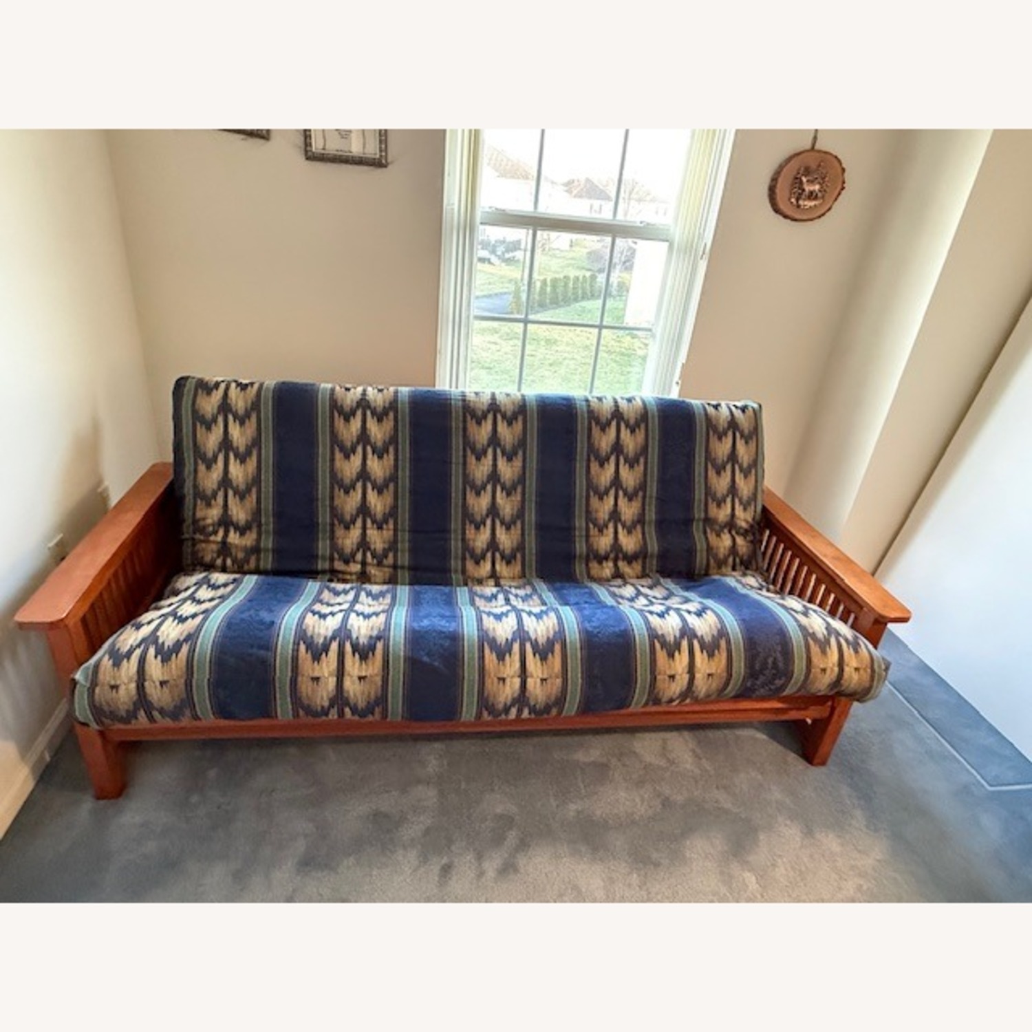 Sleepy's Solid Wood Futon Sofa Bed - image-6