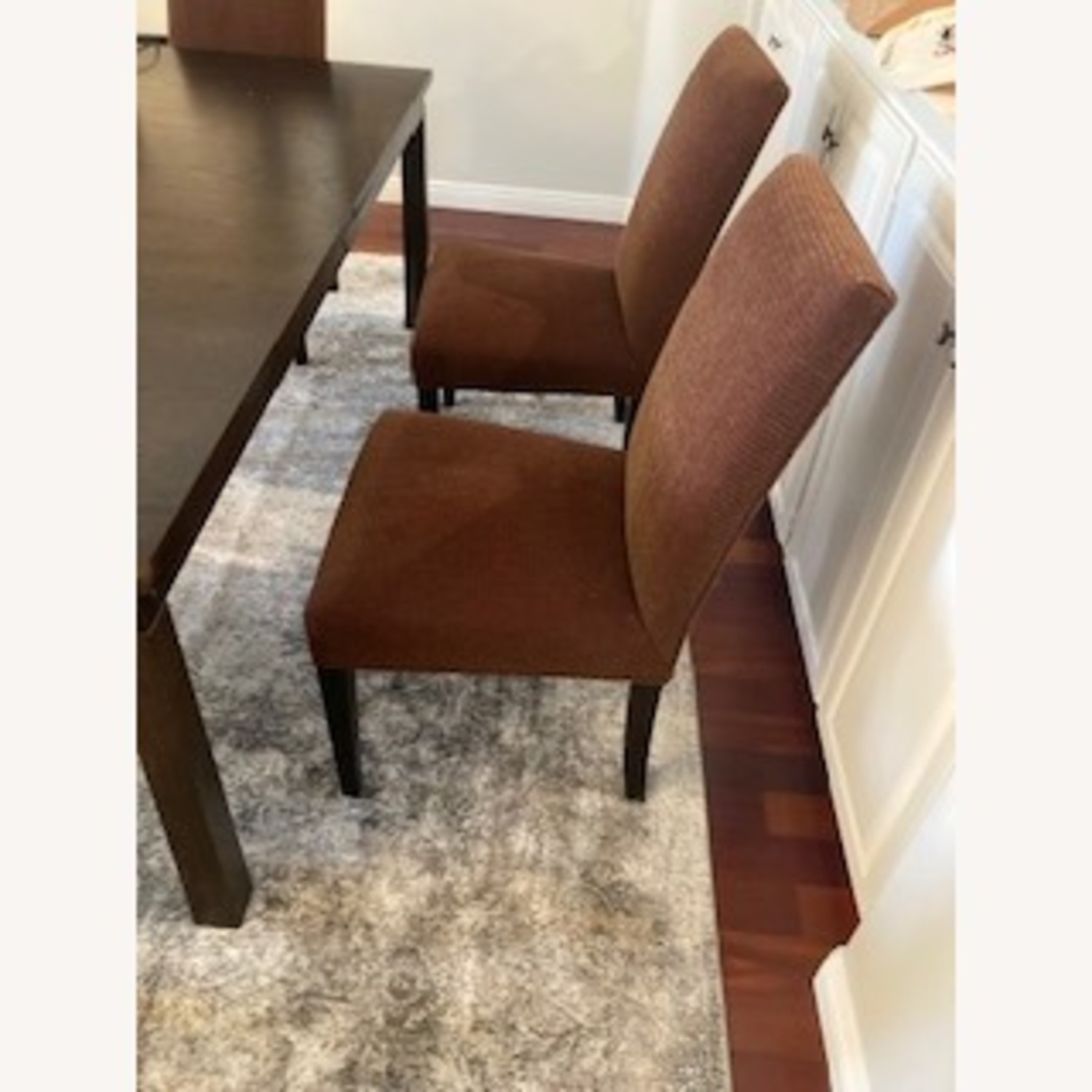 Lowe Truffle Upholstered Dining Chair with Ebony Wood Legs - image-2