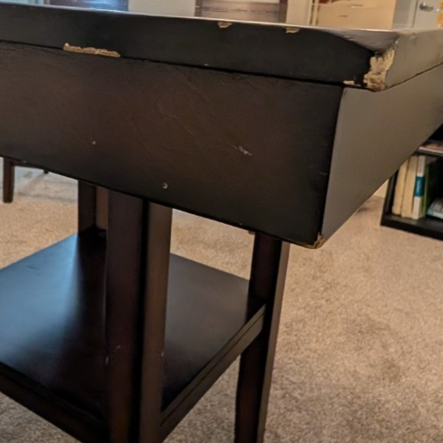 Wayfair Dark Brown Wood Dining Table - image-4