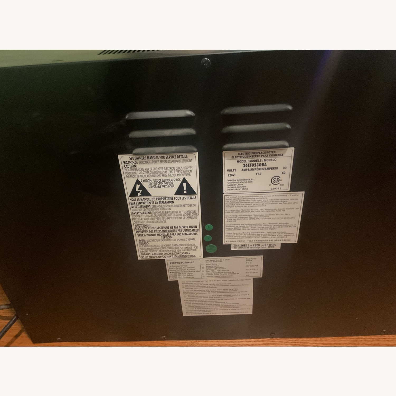 Twin Star Electric Fireplace  - image-3