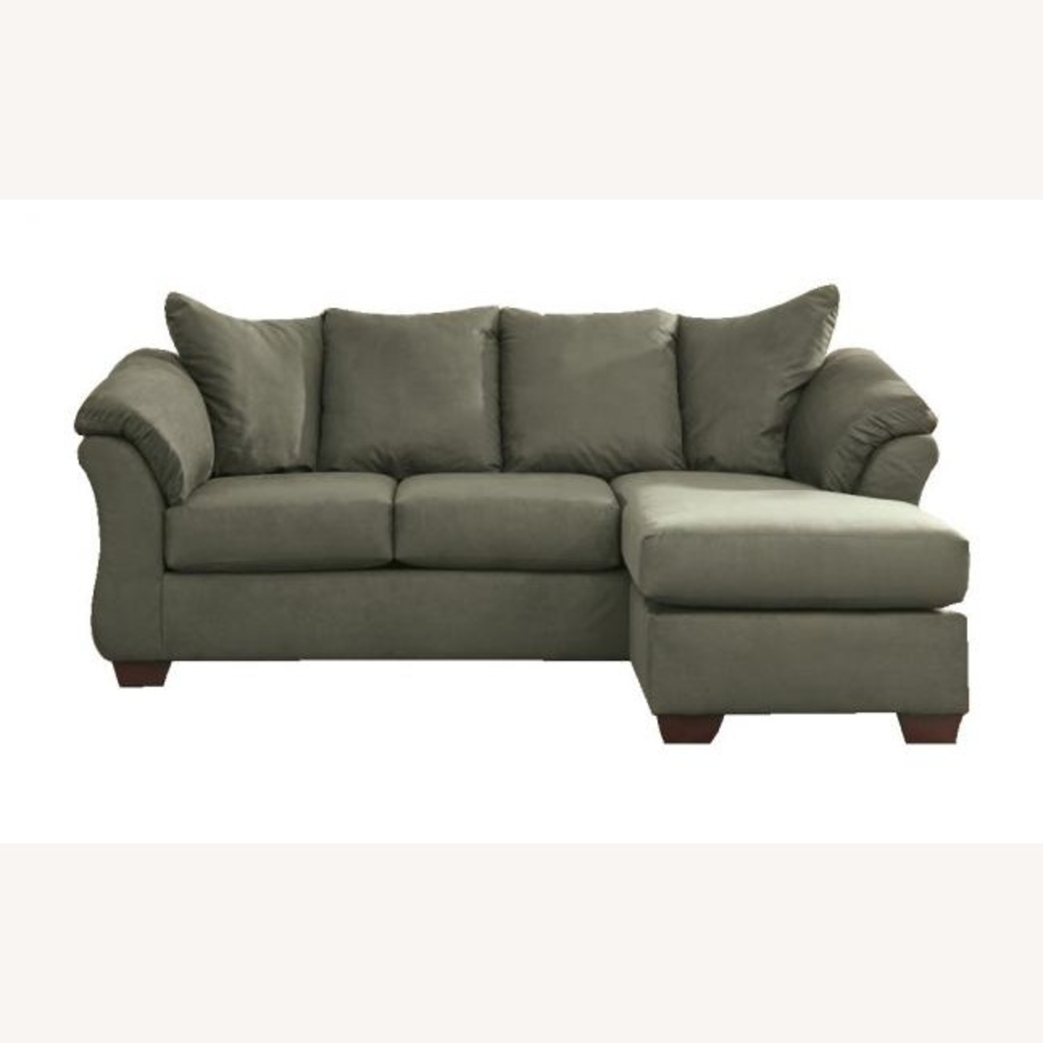 Ashley Furniture Chaise Sofa- Olive Green - image-7