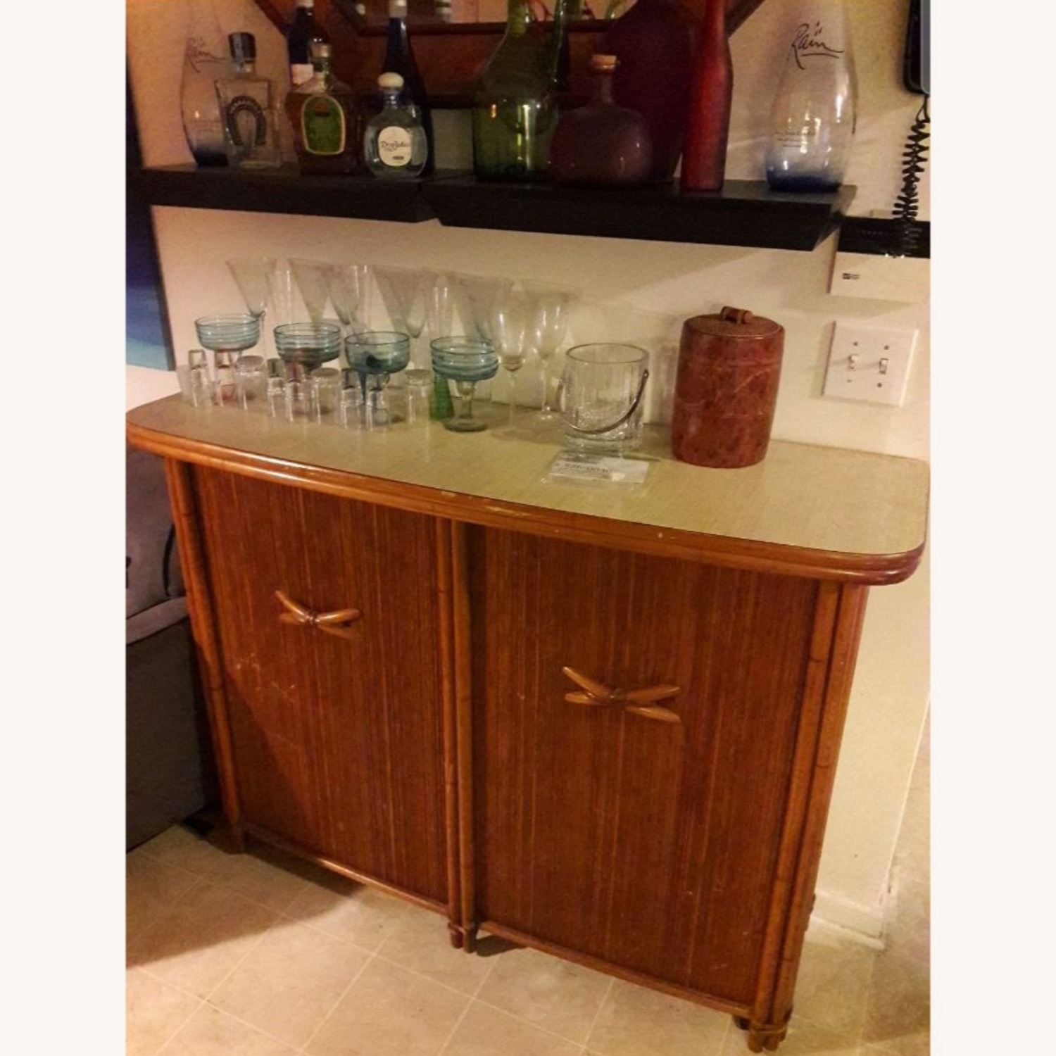 Heywood Wakefield MCM Mobile Cocktail Bar - image-8