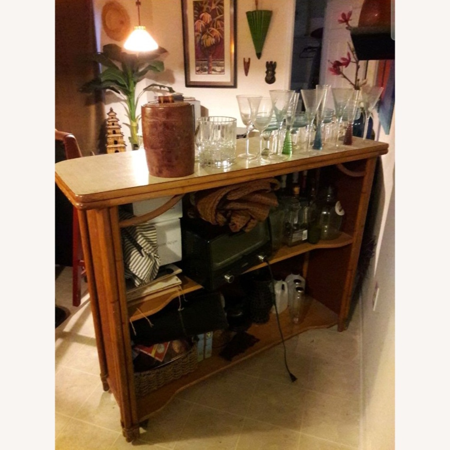 Heywood Wakefield MCM Mobile Cocktail Bar - image-6