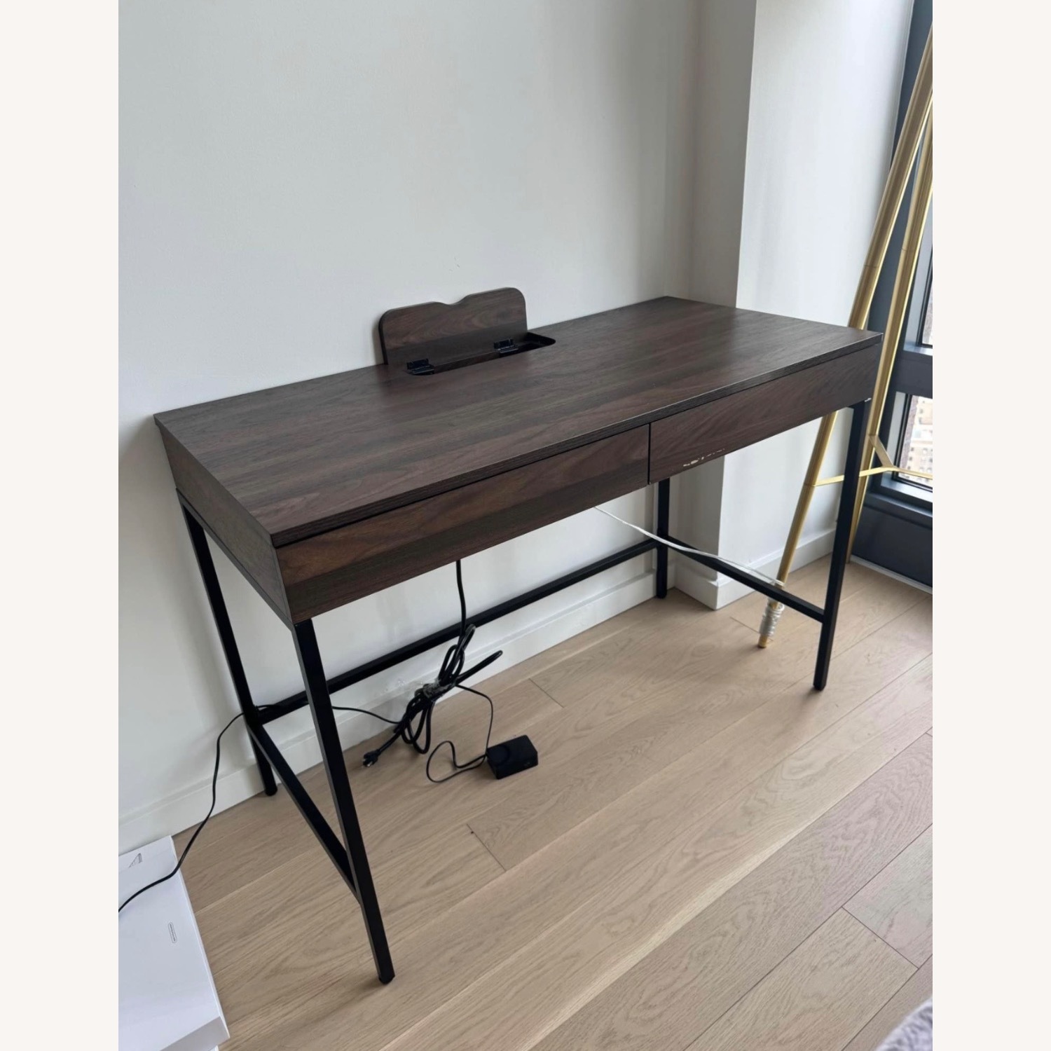 Target Dark Brown Wood Desk - image-2