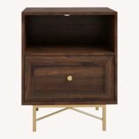 Wayfair Dark Brown Wood Nightstand