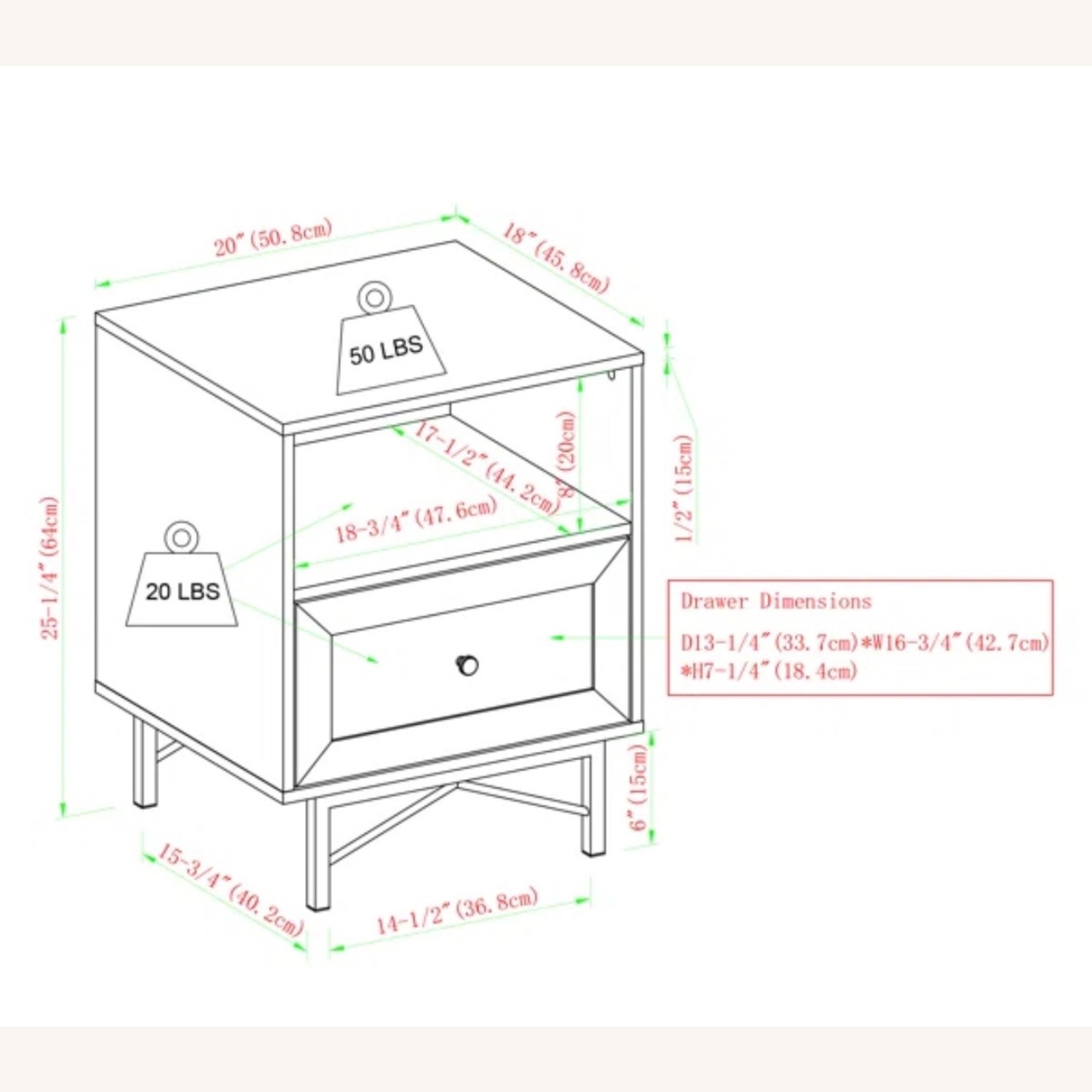 Wayfair Dark Brown Wood Nightstand - image-3