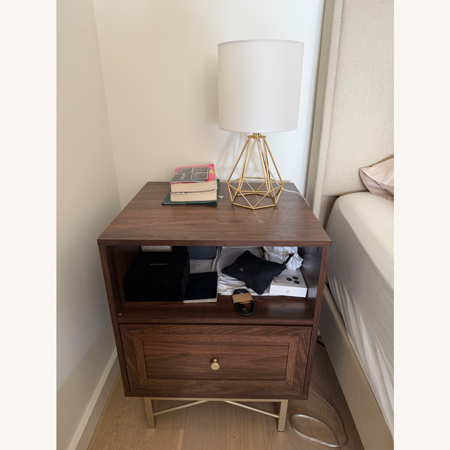 Wayfair Dark Brown Wood Nightstand - image-4